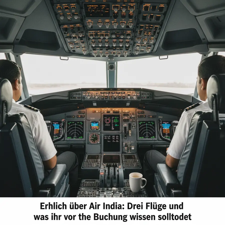 Ehrlich über Air India: Drei Flüge und was ihr vor der Buchung wissen solltet - Photo Ehrlich über Air India: Cockpit mit Technik-Panel vor der Buchung zeigen