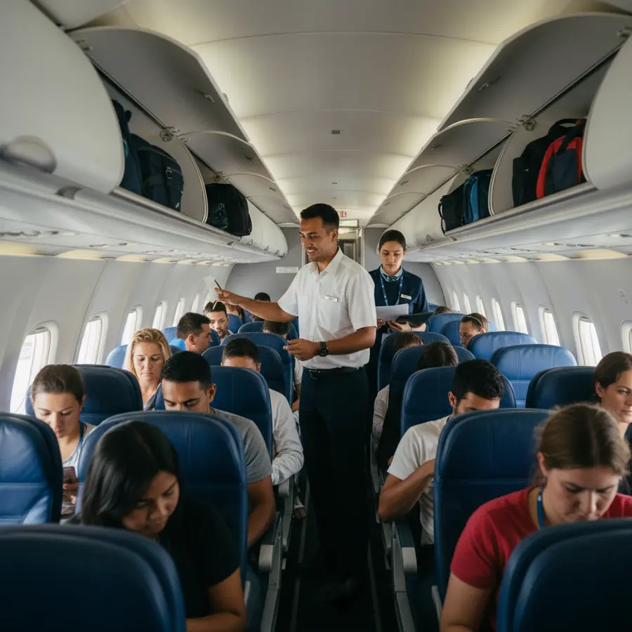 Thai Lion Air Erfahrungen: Kabinenansicht eines günstigen Ferienfliegers mit Passagieren