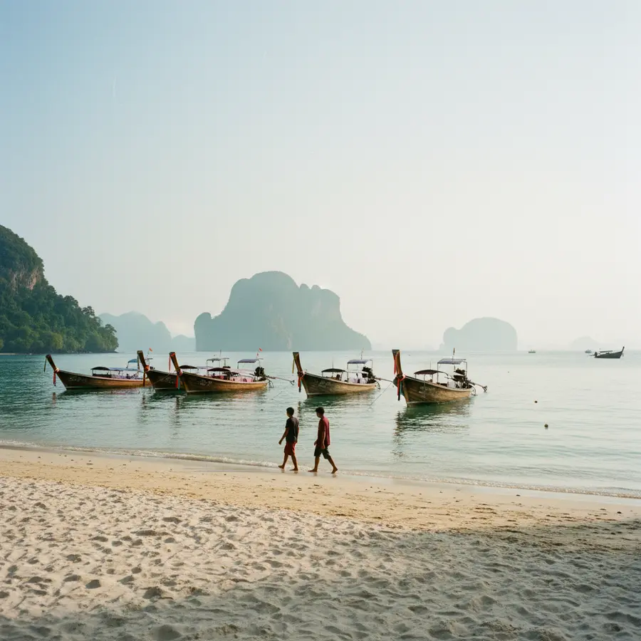 Warum mich Koh Yao Noi nach vier Tagen begeistert hat - Photo Warum mich Koh Yao Noi nach vier Tagen begeistert hat, ruhiger thailändischer Strand morgens