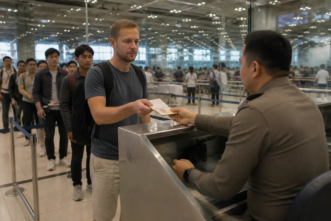 Thailand Urlaub Tipps für die Einreise am Flughafen mit Reisepass