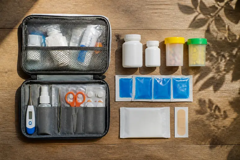 Wichtige medizinische Vorkehrungen und Medikamente in der Reiseapotheke für die Thailand mit Kleinkind Reise.